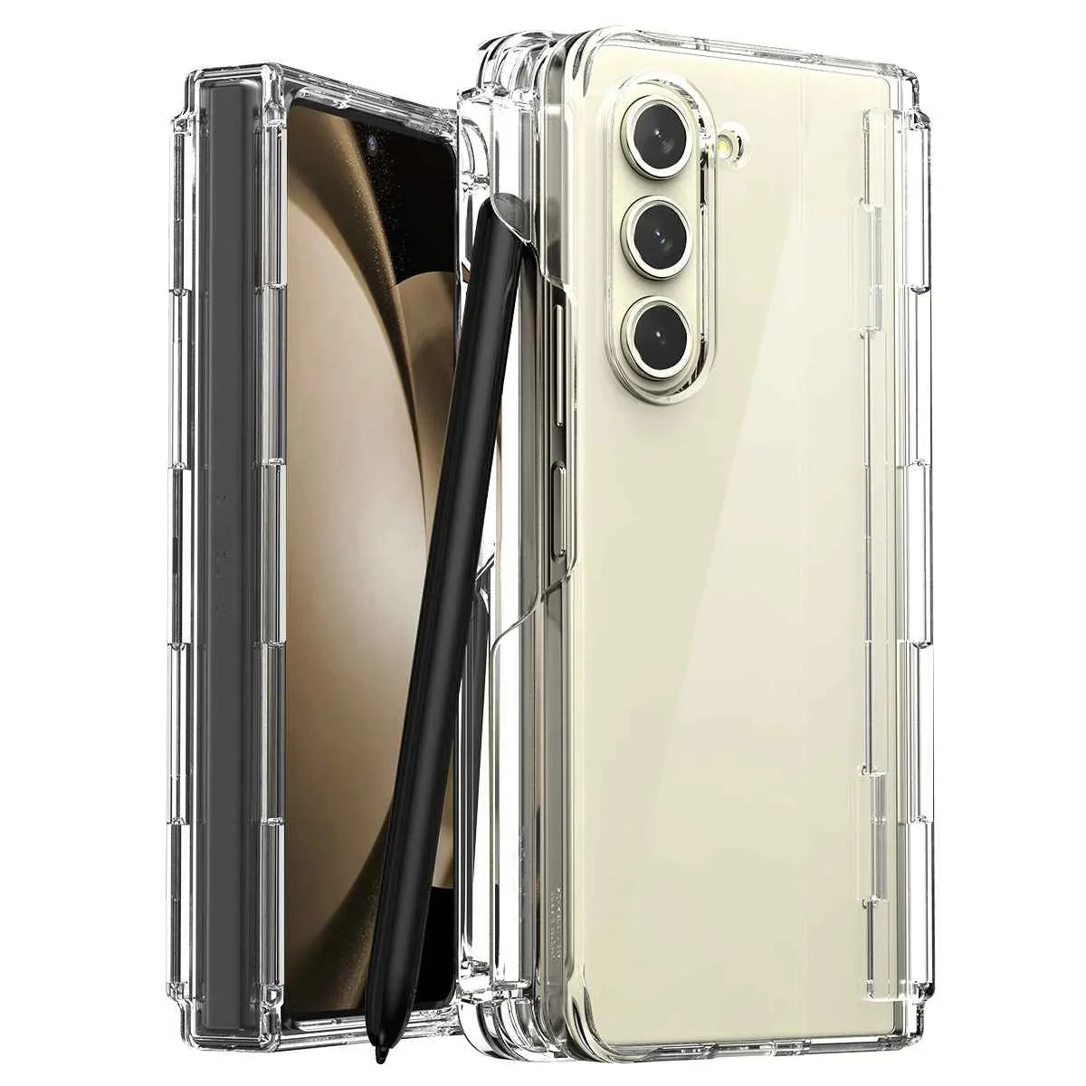 Araree Z Fold 5 Nukin 360 Case With Pencil Slot- Clear Araree Z Fold 5 Nukin 360 Case With Pencil Slot- Clear
